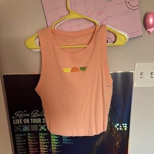 American Eagle Outfitters Peach Tank Top